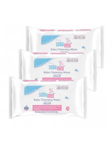 SEBAMED BABY TOALLITAS 3 X 72 UNIDADES PACK