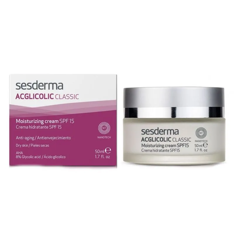 Sesderma Acglicolic Crema Hidratante SPF-15+ 50 ml
