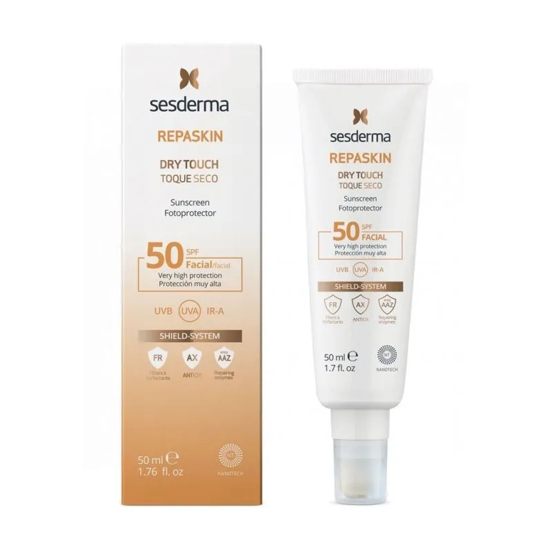Sesderma Repaskin Fotoprotector Toque Seco Facial SPF50 50 ml