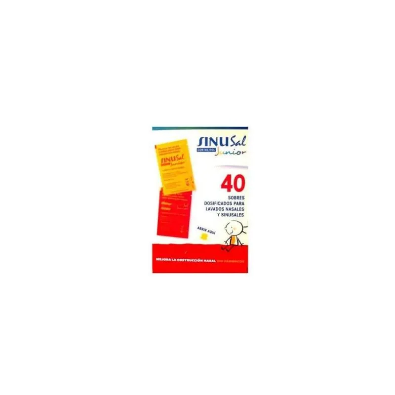 Sinusal XL Junior Sales Limpieza Nasal 2.5 Gr 40 Sobres