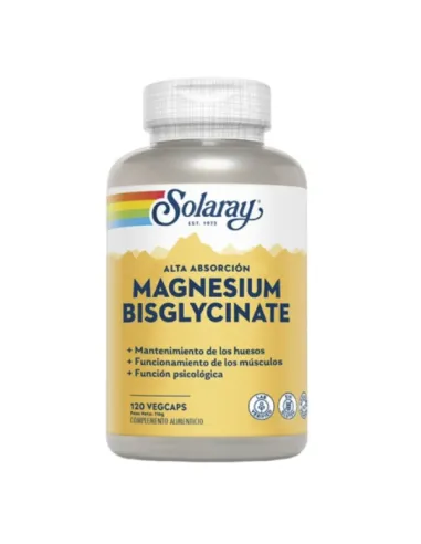 SOLARAY BISGLYCINATO MAGNESIO 120 CAPS