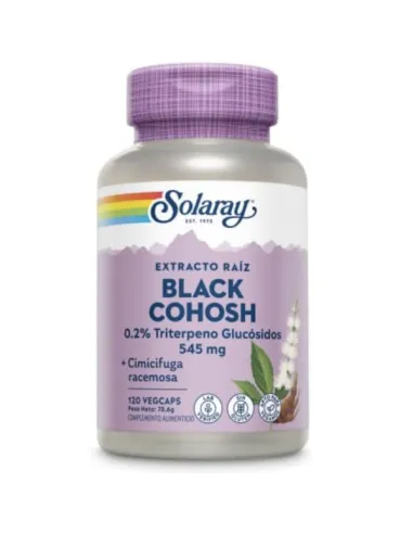 SOLARAY BLACK COHOSH (CIMICIFUGA) 545 MG 120 VEGCAPS
