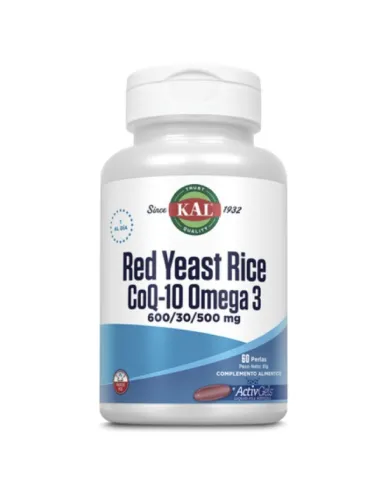 SOLARAY KAL RED RICE-Q10-OMEGA 3 60 PERLAS