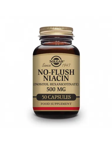 SOLGAR NIACINA NO RUBORIZANTE 500MG 50VEGICAPS