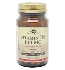 Solgar Vitamina B6 Piridoxina 100mg 100 Cápsulas