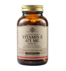 Solgar Vitamina E 671mg 1000UI 100 Cápsulas Vegetales