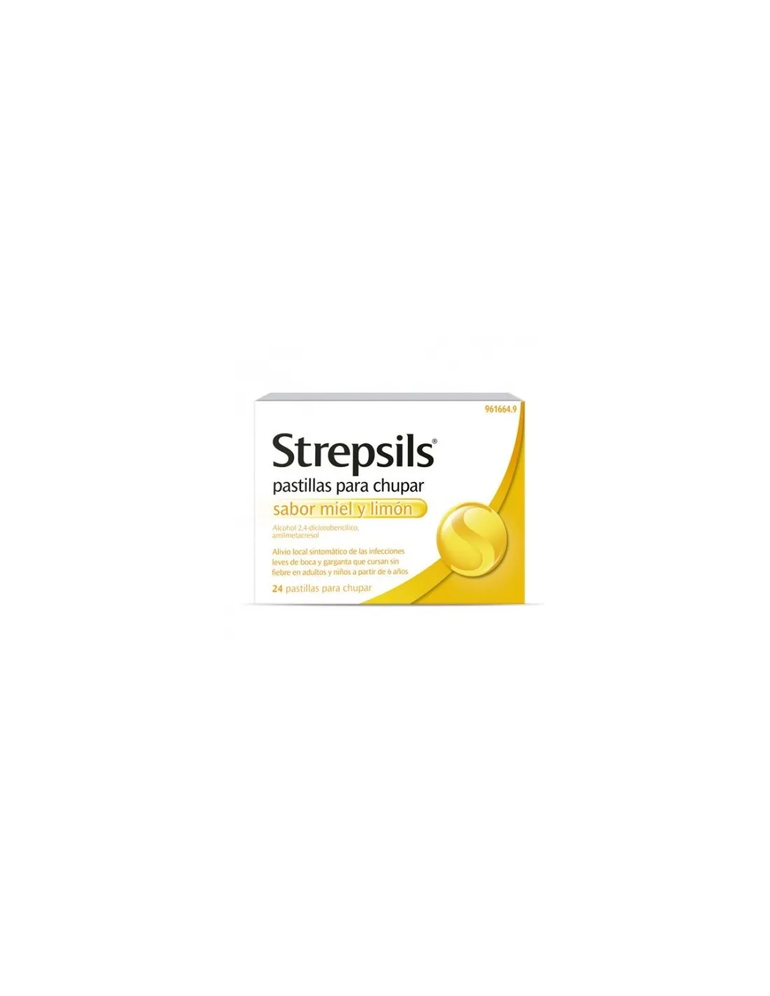 Strepsils 24 Pastillas Para Chupar Miel-limon