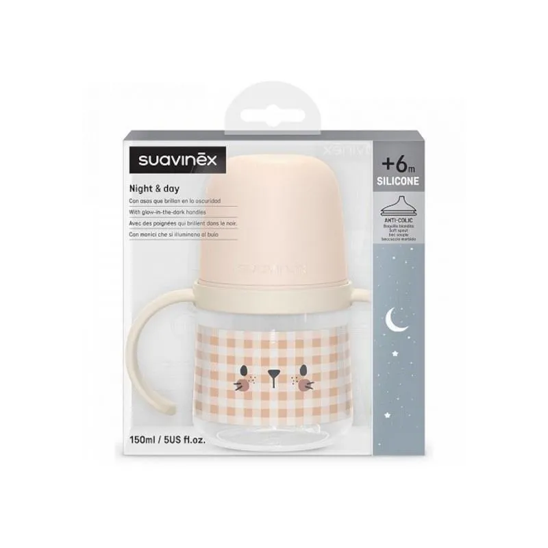 Suavinex Biberón First +4m Asas Antiderrame 150 ml