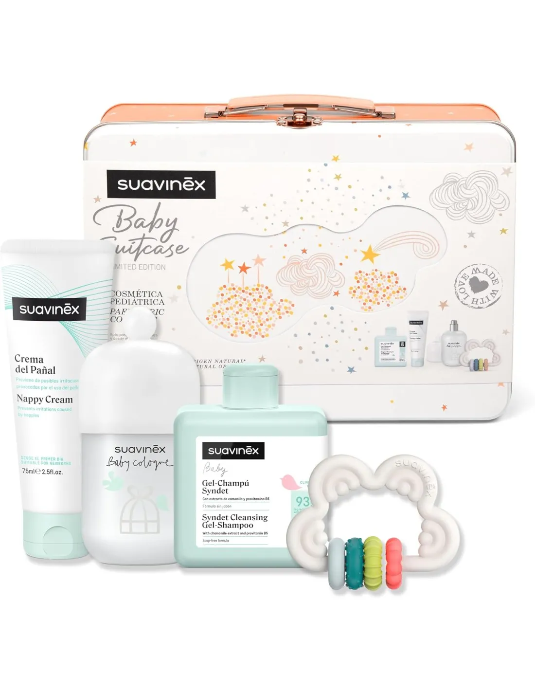 SUAVINEX Baby Suitcase Set Color Coral