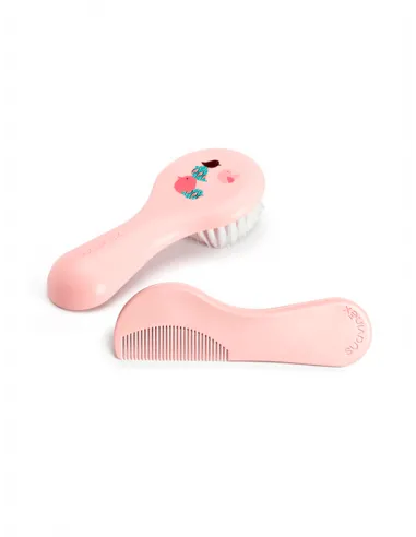 SUAVINEX CEPILLO Y PEINE ROSA