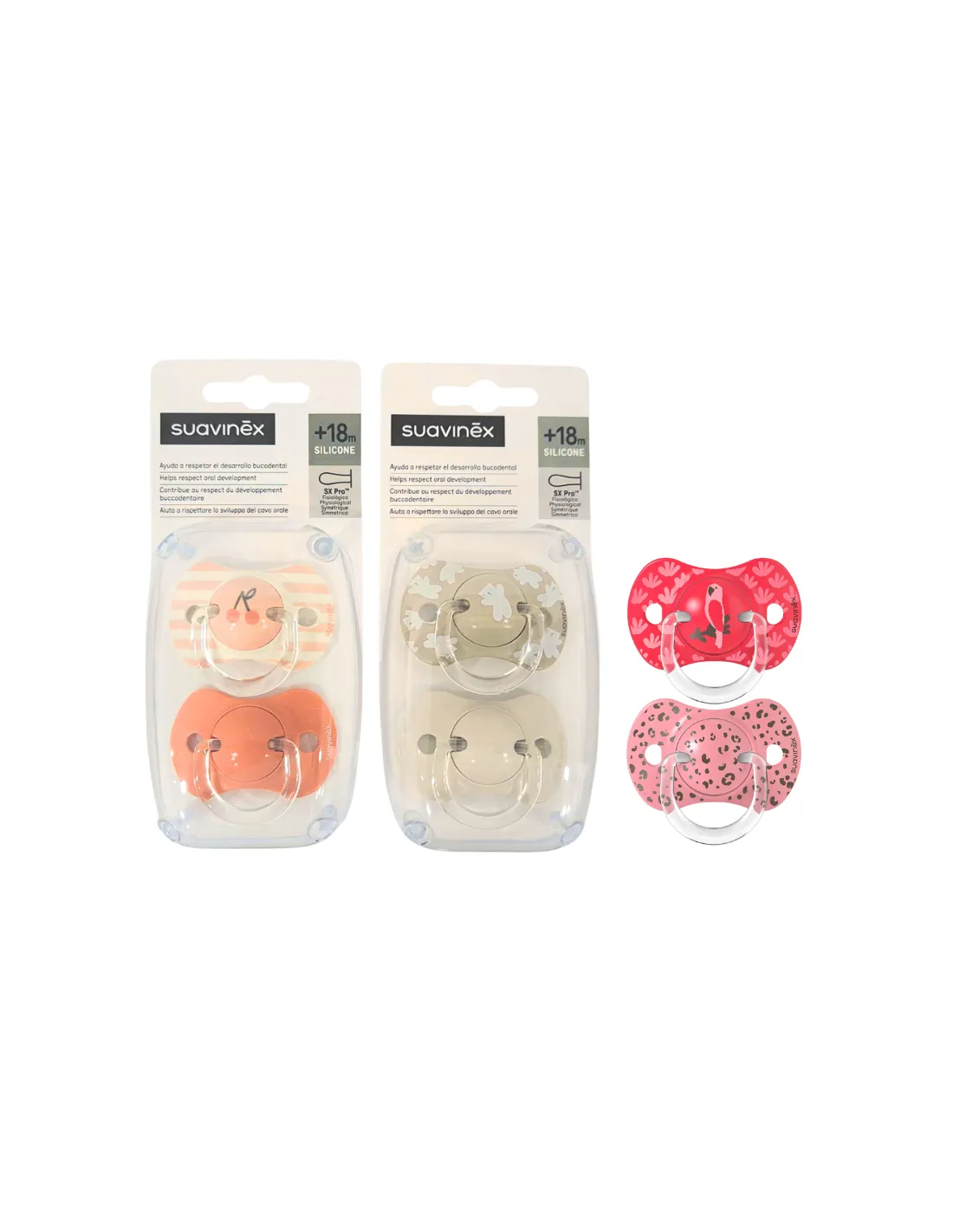 Suavinex Chupete Fisiológico SX Pro de Silicona +18 Meses