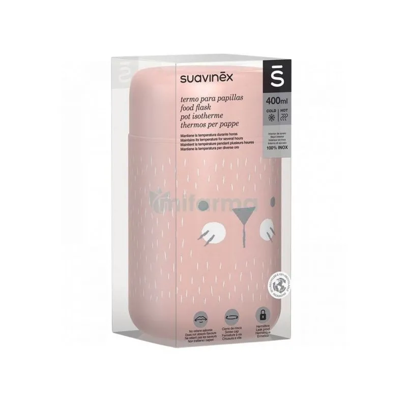 Suavinex Hygge Termo Papilla Rosa 400 ml