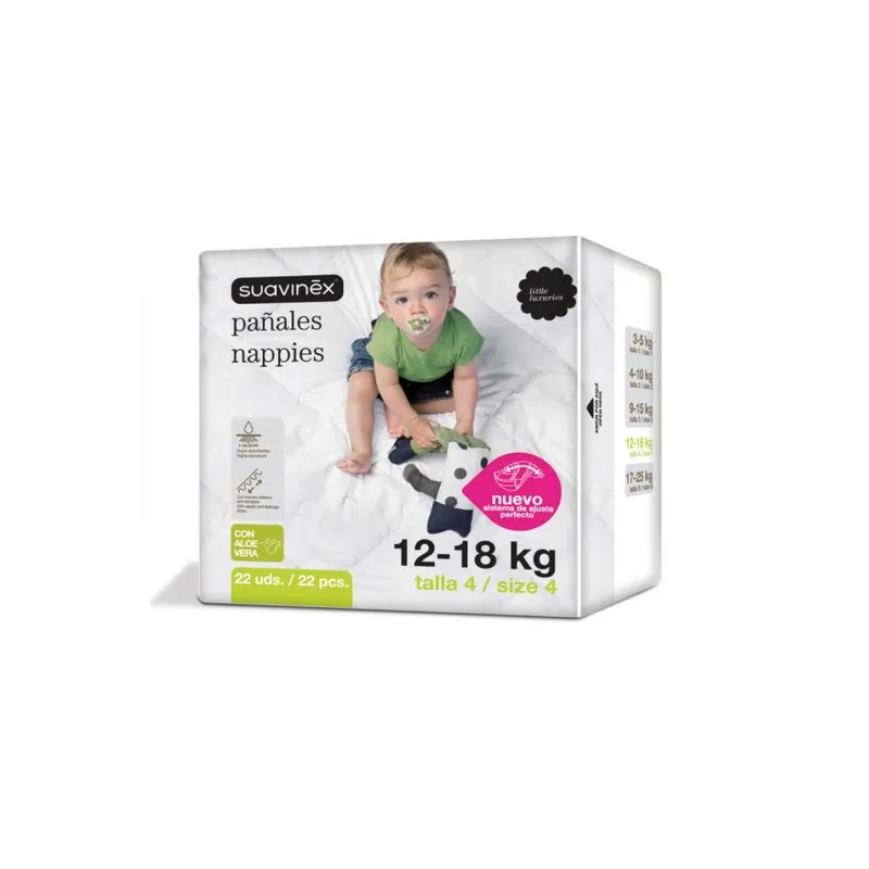 Suavinex Pañales Talla 4 de 12-18 kg 24 uds