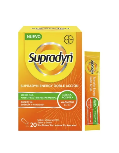 SUPRADYN ENERGY DOBLE ACCION 20 SOBRES EFERVESCENTES