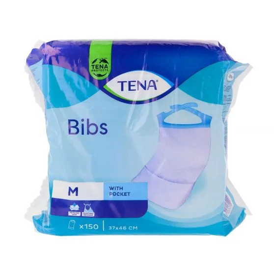 Tena Bibs Baberos Desechables para Adultos M