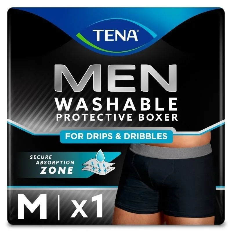 Tena Men Boxer Lavable Boxer Negro M