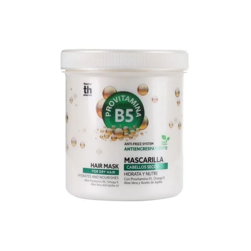 TH Pharma Mascarilla Efecto Anti Frizz Provitamina B5, Omega 9, Aloe y Jojoba 700ml
