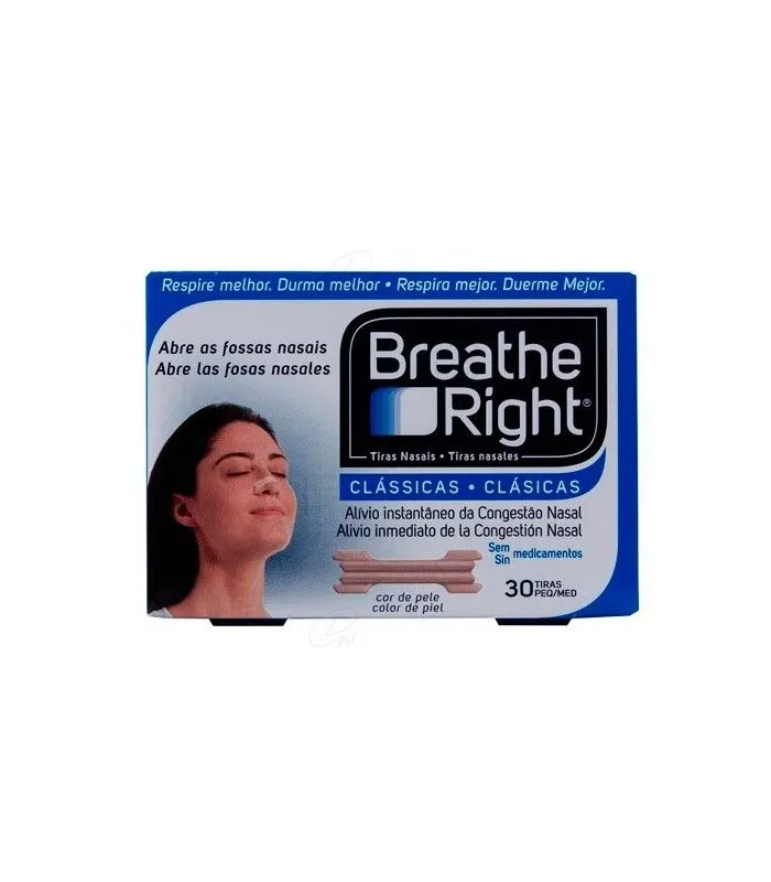 Tira Nasal Mediana Grande Normal 30 Unidades Breathe Right