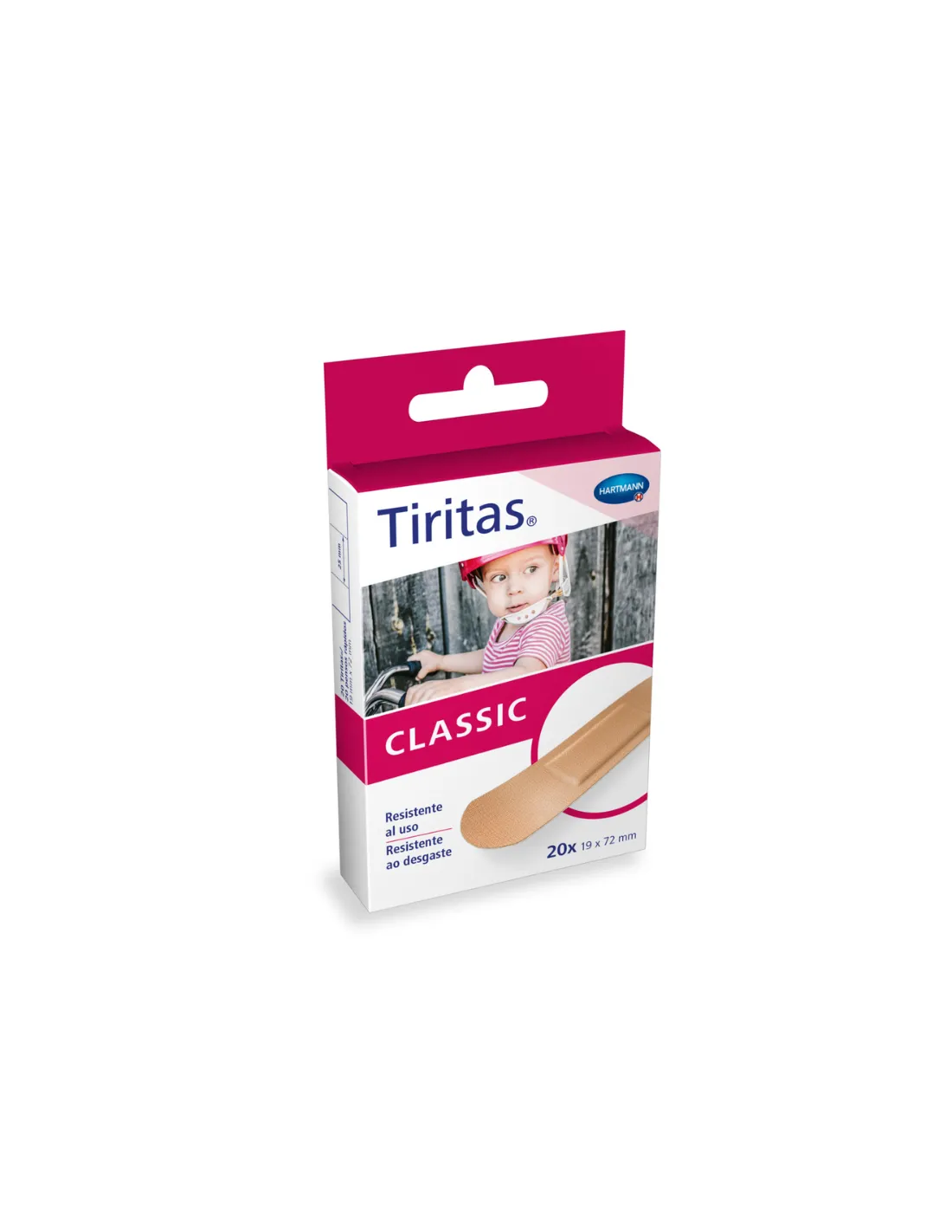 Tiritas Classic de Tejido Resistente 20 Unidades de 19x72 mm