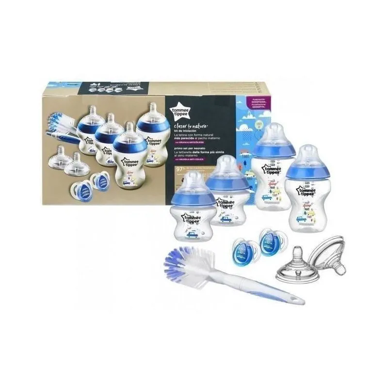 Tommee Tippee Kit de Iniciación Biberones Azules