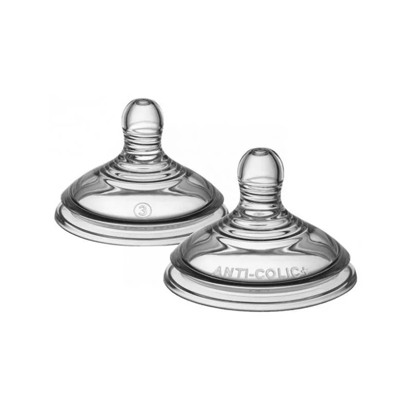 Tommee Tippee Tetina Anticólico Advanced Comfort Flujo Rápido 6M+ 2uds
