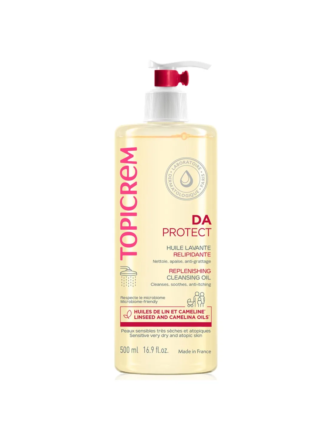 TOPICREM DA PROTECT Aceite Limpiador Relipidante 500 ml