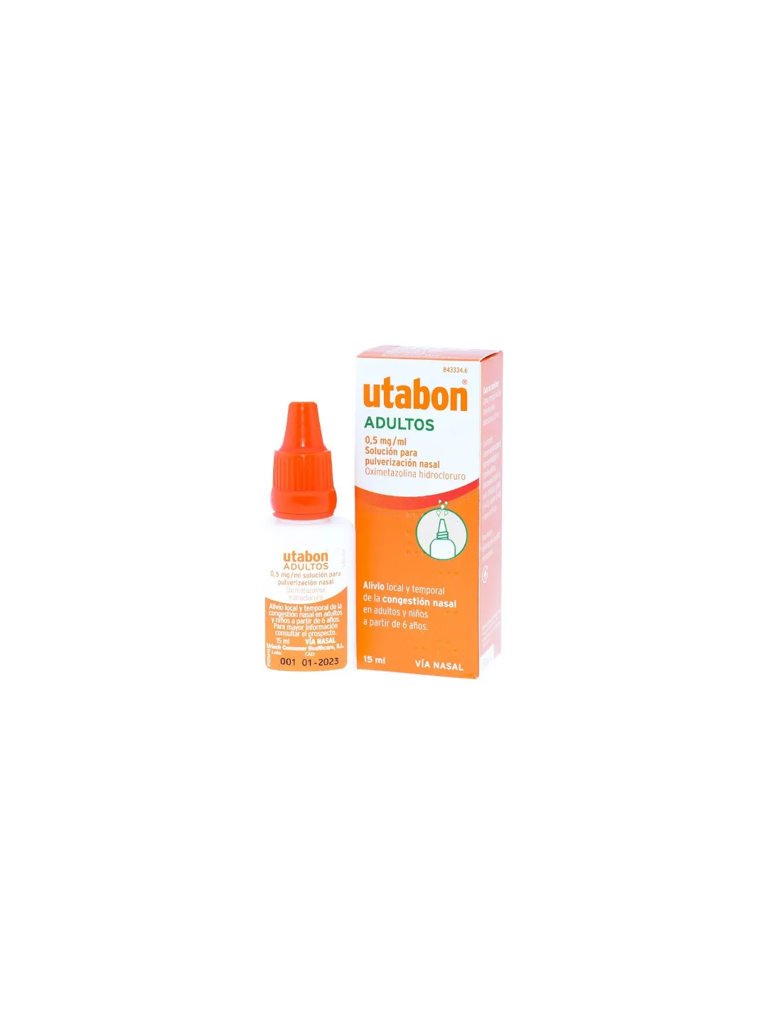 Uriach Utabon Adultos 0.5 Mg/ml Nebulizador Nasal 15ml