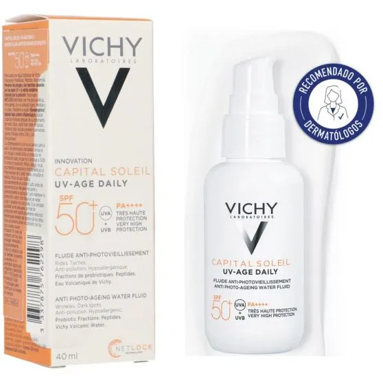 Vichy Capital Soleil UV-Age Daily SPF50 Fluido Aquoso 40 ml