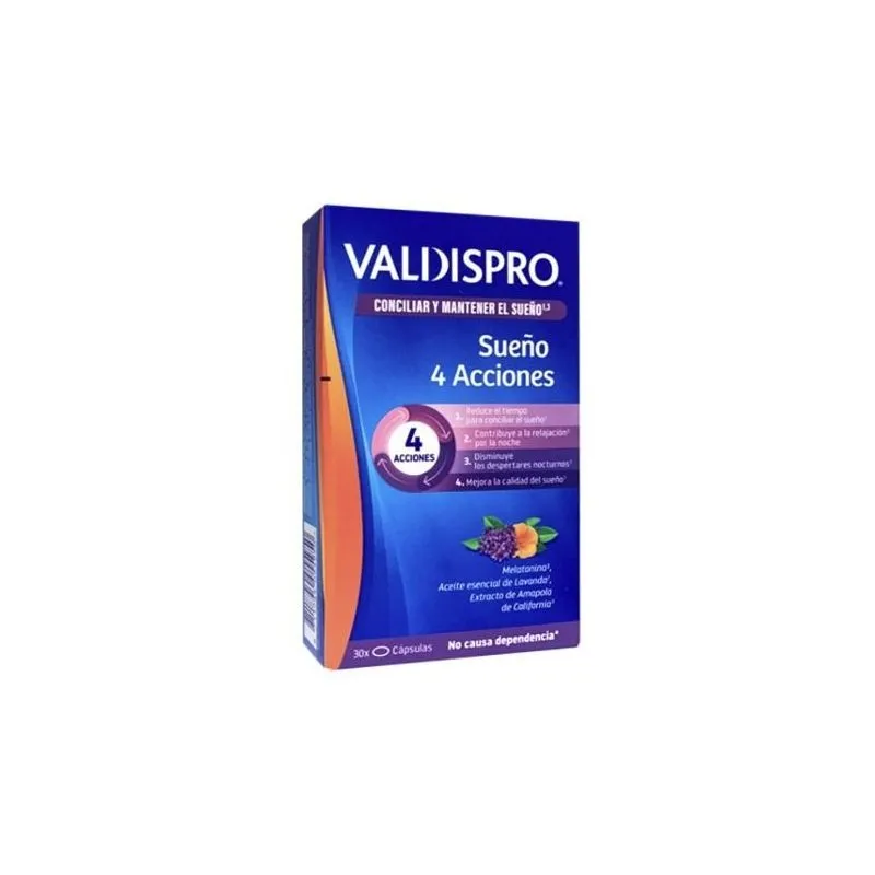 Valdispro Sueño 4 Acciones 30 Comprimidos