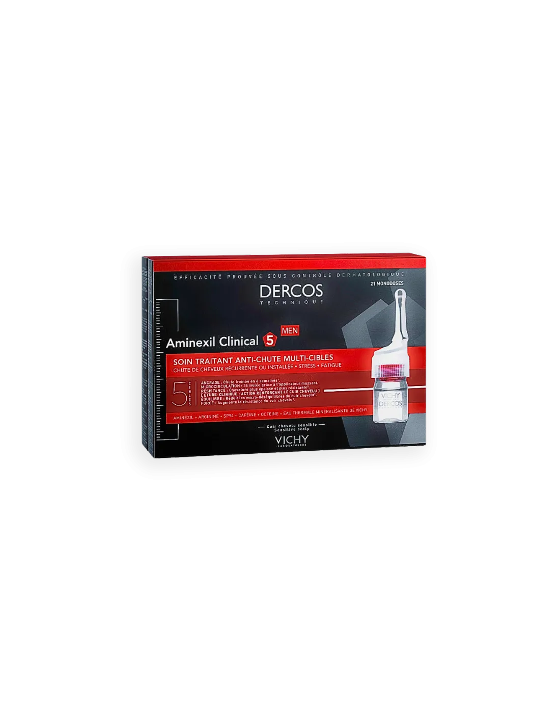 VICHY Dercos Aminexil Hombre Anticaída 21 Monodosis