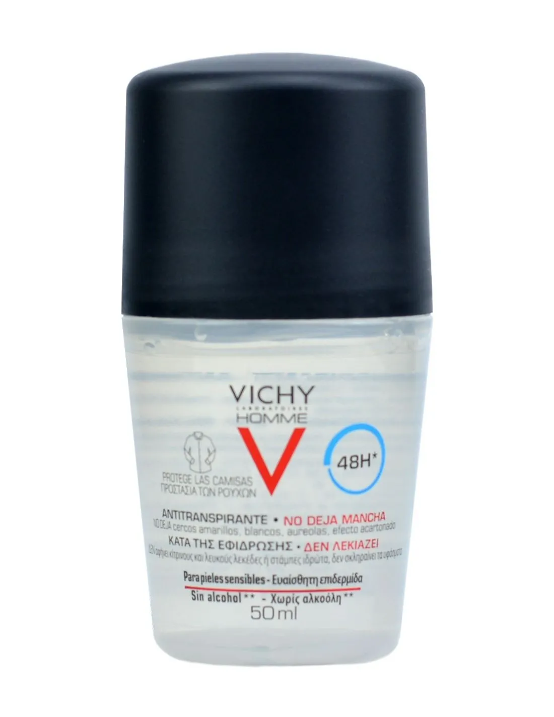 Vichy homme deo antitranspirante antimanchas 48 h