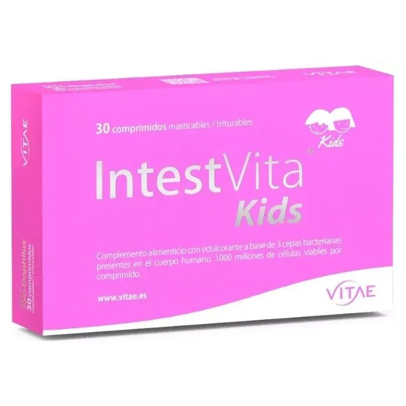 Vitae IntestVita Kids 30 Comprimidos Sabor Vainilla
