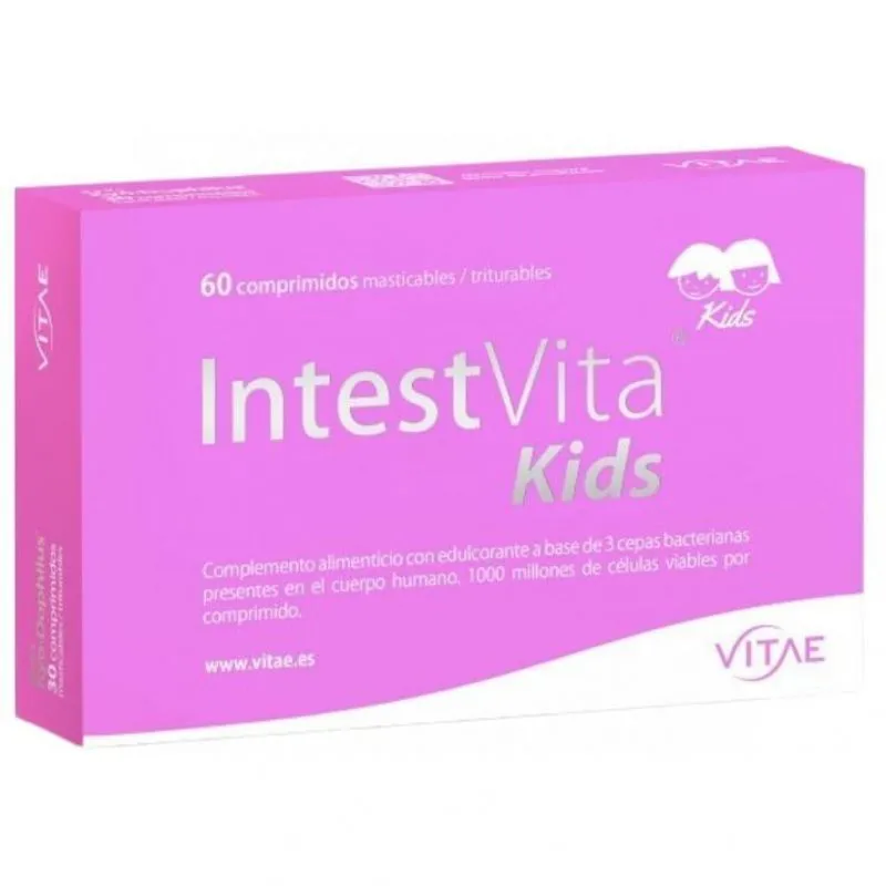 Vitae IntestVita Kids 60 Comprimidos Sabor Vainilla
