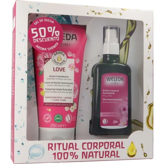 Weleda Ritual corporal Gel de ducha Love y Aceite Suavizante
