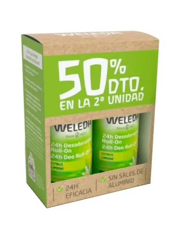 WELEDA DESODORANTE CITRUS ROLL-ON 50 ML DUPLO