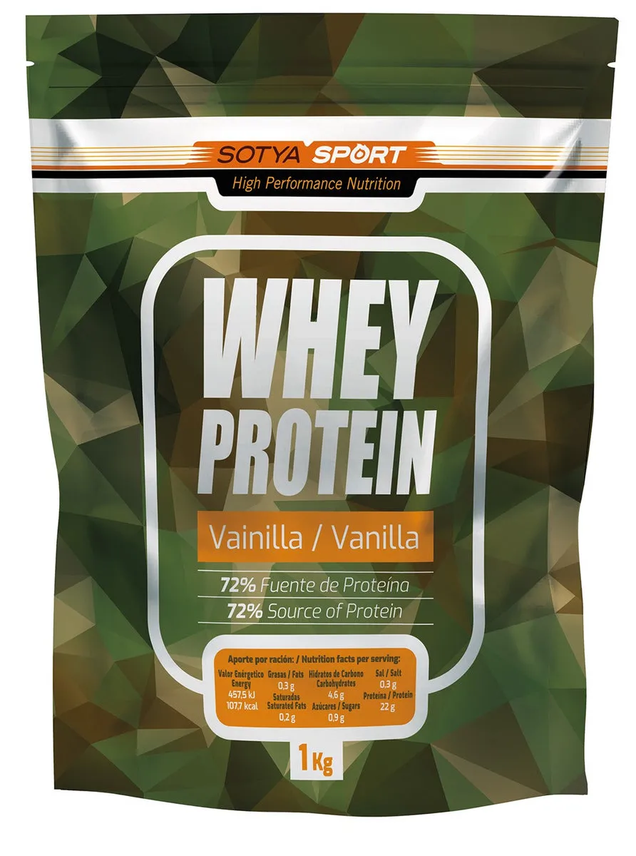 WHEY PROTEIN VAINILLA 1 KG DOYPACK - SOTYA