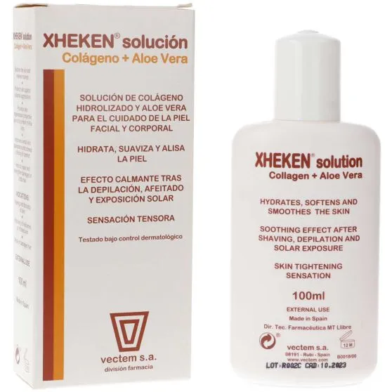 Xheken solución reparadora con Colágeno y Aloe vera 100 ml