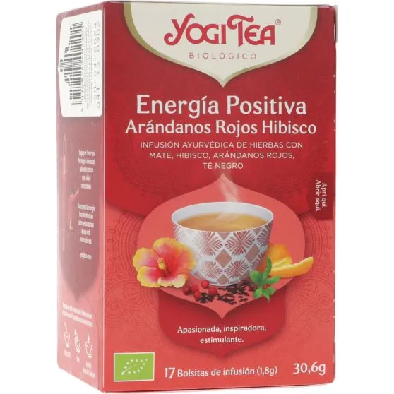 Yogi Tea Energía Positiva Arándanos Rojos 17 Bolsitas