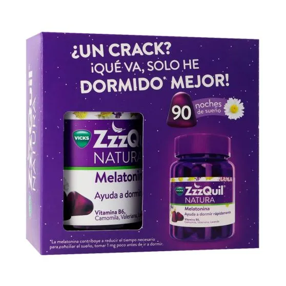ZzzQuil Natura Melatonina Pack Especial 90 gominolas